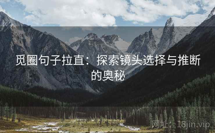 觅圈句子拉直:探索镜头选择与推断的奥秘 觅圈句子拉直:探索镜头选择与推断的奥秘