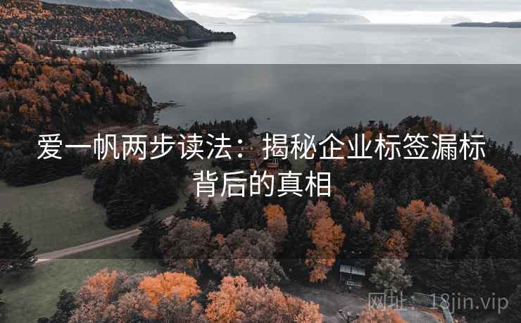爱一帆两步读法：揭秘企业标签漏标背后的真相