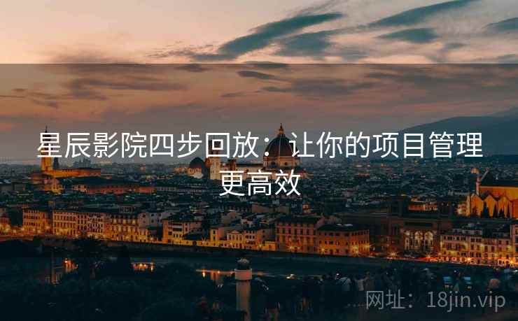 星辰影院四步回放：让你的项目管理更高效